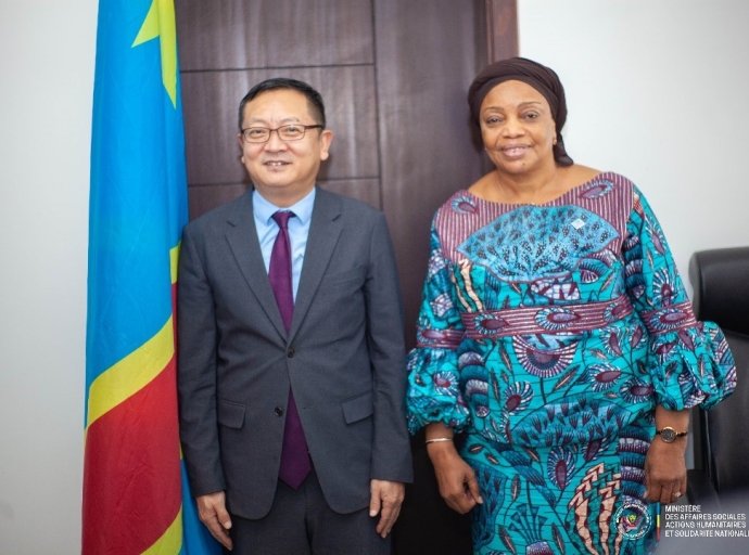 Affaires Sociales, Actions humanitaires et Solidarité Nationale, La Chine s’engage à apporter un soutien robuste à la RDC !
